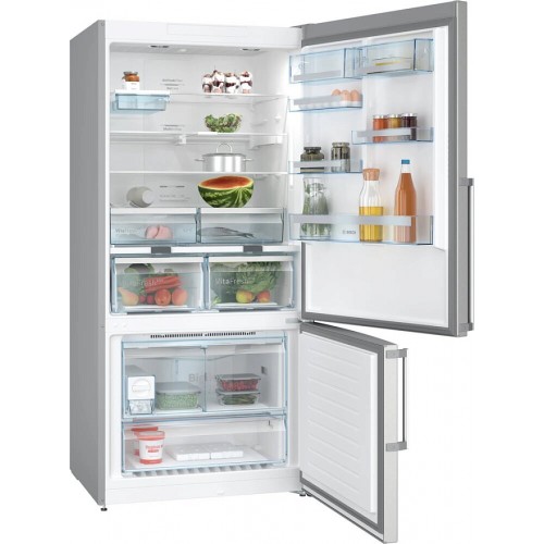 Холодильник Full NoFrost Serie 6 с объемом 619 л, нержавеющая сталь, LCD дисплей, Multi Airflow, AirFresh Filter