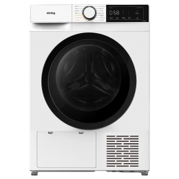 Сушильная машина Korting KD 60HP83, 60 см, 8 кг, тепловой насос, УФ-дезинфекция, сенсорное управление, 15 программ.