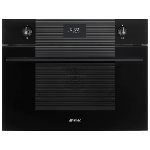 Встраиваемая микроволновая печь SMEG 45 см с грилем и 4 функциями – LCD дисплей, таймер, блокировка управления, 3 стекла