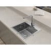 H1: Врезная мойка GRANFEST METAL 5045 из нержавеющей стали 1 чаша 450x350x205 мм - идеальное решение для вашей кухни