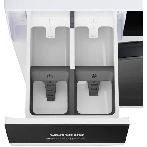 Стиральная машина Gorenje/ Стиральная машина Gorenje, отдельностоящая, ВхШхГ 85х60х54 см, цветной дисплей, поворотное/сенсорное управление, загрузка 9 кг, 1400 об/мин, 20 программ, инверторный мотор, пар, Wi-Fi, цвет белый