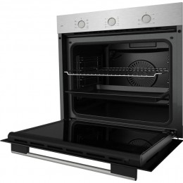 Духовой шкаф Kuppersberg HO 603 BX, 80 л, 8 режимов, 275°C, поворотное управление, дисплей, таймер, черное стекло/нержавеющая сталь.