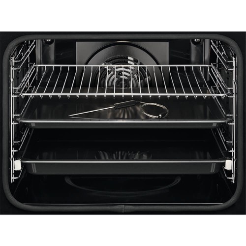 Встраиваемая электрическая духовка ELECTROLUX с конвекцией, 72 л, автопрограммы, пиролитическая очистка и термощуп