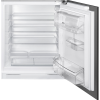 Встраиваемый холодильник SMEG 819x596x547 мм - 134 л, LED освещение, перенавешиваемая дверь, низкий уровень шума 38 дБ, белый цвет
