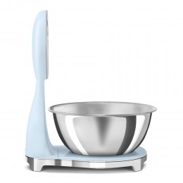 Кухонные весы SMEG ksf01pbww, аналог/цифра, 5 кг, шаг 1 г, пастельно-голубые
