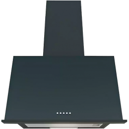 Вытяжка Korting KHC 65330 GN, 60 см, низкий шум, стекло, механическое управление, LED, 550 м³/ч.