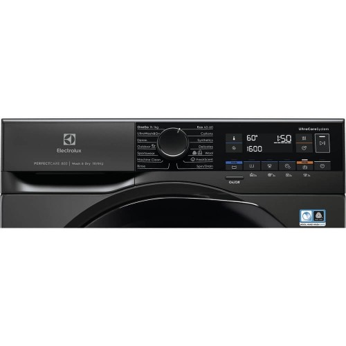 Стиральная машина ELECTROLUX с функцией сушки, фронтальная загрузка, 10 кг стирки, 6 кг сушки, 1600 об/мин, классы A/A, ЖК дисплей, инверторный двигатель, OKOMIX, конденсационная сушка
