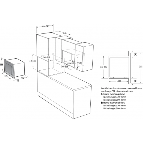 Встраиваемые микроволновые печи GORENJE