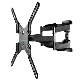 Кронштейн ONKRON M5 Black 32-70 VESA до 400x400, наклон -2°/+10°, поворот 140°, макс. нагрузка 36,4 кг.