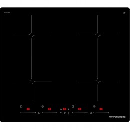 Варочная поверхность Kuppersberg ICI 624, индукция, 60 см, 9 уровней мощности, Booster, Flexi-zone, черная.