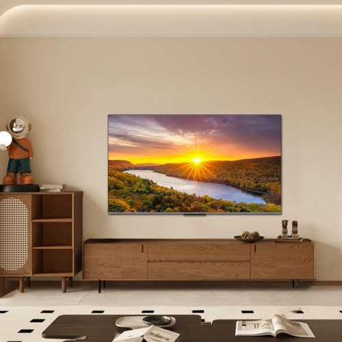 65 Ultra HD QLED Телевизор с Матовым Экраном, Dolby Atmos и Google TV - Безрамочный Дизайн, 120Hz, 30W + 20W Сабвуфер, 3 HDMI, 2 USB, 2025