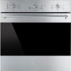 Встраиваемая электрическая духовка SMEG Classica 60 см - Многофункциональный духовой шкаф из нержавеющей стали с защитой от отпечатков пальцев