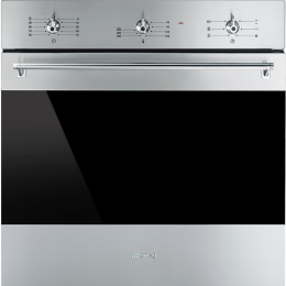Встраиваемый духовой шкаф SMEG SF6381X, 60 см, нержавеющая сталь, против отпечатков.