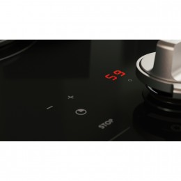 Газовая варочная панель ASKO HG8320BGB1, 2 зоны, стеклокерамика, чугунное кольцо для вока, черный.