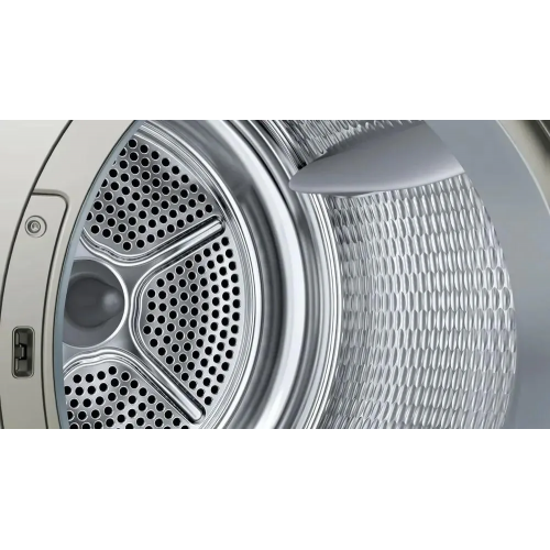 H1: Конденсационный сушильный барабан Bosch Serie 4 8кг Silver inox с QuickDry, AutoDry и EcoSilence™ Motor (84.2х59.8х61.3 см)