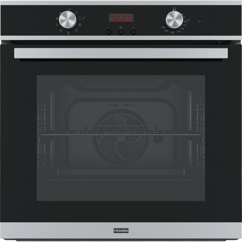 Духовой шкаф Franke FSM 86 HE XS/Best - Электрический, 60 см, 71л, 9 функций, цифровой дисплей, нержавеющая сталь/черный