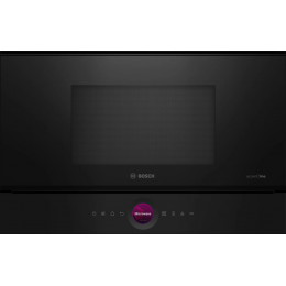 BOSCH BFL9221B1, встраиваемая микроволновая печь, 21 л, 900Вт, 5 режимов, инвертер, черный, петли слева