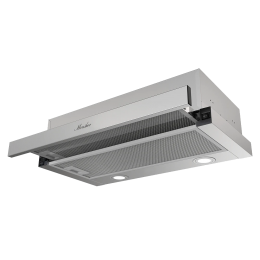 Вытяжка MONSHER Loin 60 Acier, телескопическая, 650 м³/ч, 2 скорости, 53 дБ, нержавеющая сталь