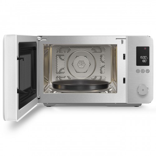 Микроволновая печь SMEG 27 л с аэрогрилем, 9 функциями и 25 автоматическими программами – белая, 900 Вт, инвертор, плавное открывание