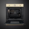 Встраиваемый духовой шкаф SMEG Coloniale 60 см - 9 режимов, пиролиз, 65 л, часы/таймер, галогенная подсветка, Soft Close