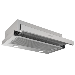 Вытяжка MONSHER Loin 60 Acier, телескопическая, 650 м³/ч, 2 скорости, 53 дБ, нержавеющая сталь