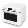 Мини-печь Smeg 30 л с LCD дисплеем, 10 функциями, паром и галогенной подсветкой в стиле 50-х годов - белая