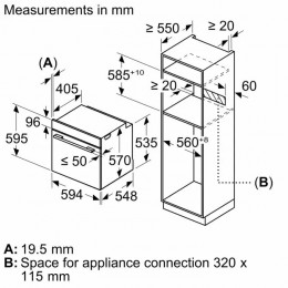 Духовой шкаф Bosch HUA736EG0T, hrg232eb3, 71 л, 8 режимов, 3D Hotair, SoftOpen/SoftClose, сенсорное управление.