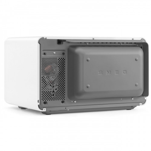 Микроволновая печь SMEG 27 л с аэрогрилем, 9 функциями и 25 автоматическими программами – белая, 900 Вт, инвертор, плавное открывание