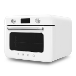 Мини-печь Smeg COF01WHEU, 30л, 10 функций, пар, белая, стиль 50-х.