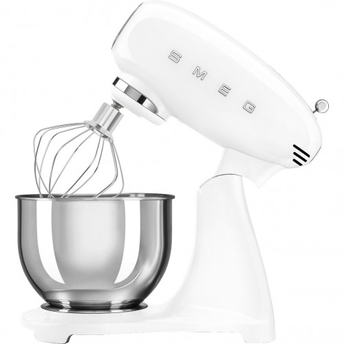 Планетарный миксер SMEG 1000 Вт, 4.8 л, 10 скоростей - стиль 50-х, белый