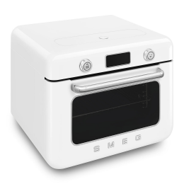 Мини-печь Smeg COF01WHEU, 30л, 10 функций, пар, белая, стиль 50-х.