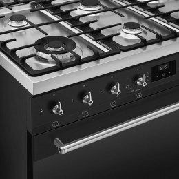 Варочный центр Smeg C9GMMB2, газовая панель, 115 л, сенсорное управление, таймер, акустический сигнал, энергоэффективность А