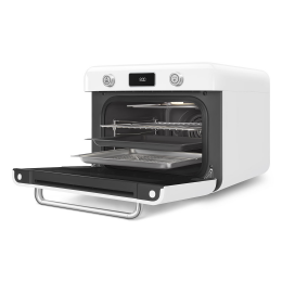 Мини-печь Smeg COF01WHEU, 30л, 10 функций, пар, белая, стиль 50-х.