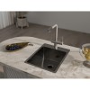 Rivelato Rinox 3850 PVD black Мойка нерж.сталь 1 чаша 380*500*200 мм, монтаж: врезной, материал: нержавеющая сталь, цвет: черный