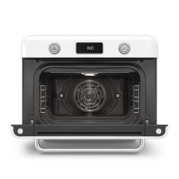 Мини-печь Smeg COF01WHEU, 30л, 10 функций, пар, белая, стиль 50-х.