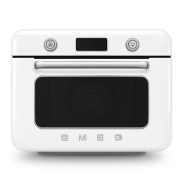 Мини-печь Smeg COF01WHEU, 30л, 10 функций, пар, белая, стиль 50-х.