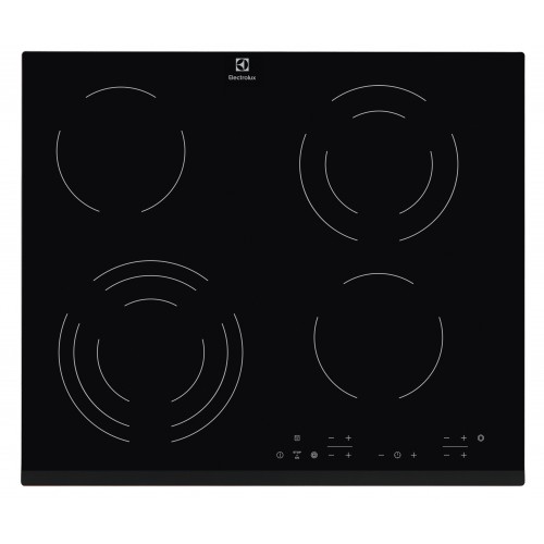 Встраиваемая варочная поверхность ELECTROLUX 59х52 см, стеклокерамика, черная - независимая модель для кухни
