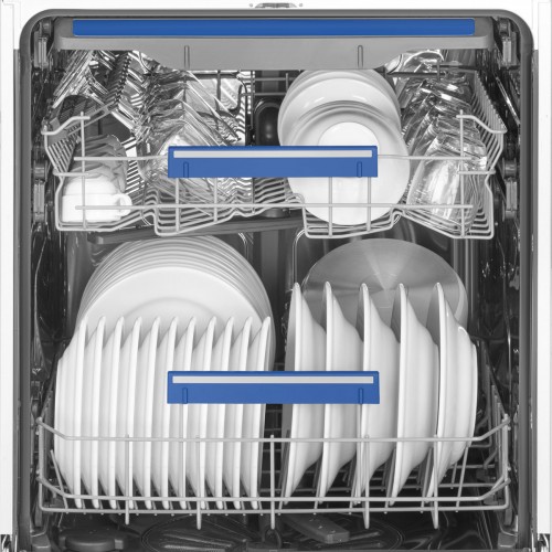 Посудомоечная машина Smeg 60 см - Встраиваемая, сенсорное управление, 14 комплектов, 8 программ, инверторный мотор, черная, AquaStop