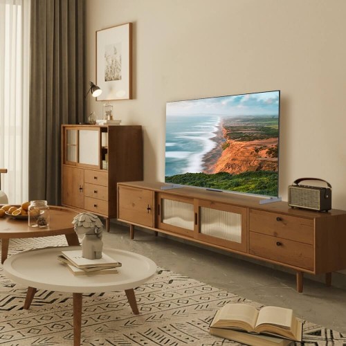 65 Ultra HD QLED Телевизор с Матовым Экраном, Dolby Atmos и Google TV - Безрамочный Дизайн, 120Hz, 30W + 20W Сабвуфер, 3 HDMI, 2 USB, 2025