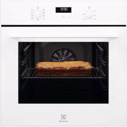 Электрический духовой шкаф Electrolux EOF5F50BV, 65л, 8 режимов, конвекция, пар, каталитическая очистка, белый.