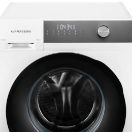 Стиральная машина Kuppersberg WM610W, 10.5 кг, 14 программ, 1400 об/мин, инвертор, функция пара, отложенный старт.