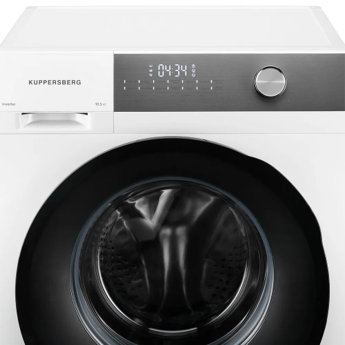 Стиральная машина KUPPERSBERG 10.5 кг - High-Tech, 14 программ, 1400 об/мин, инверторный двигатель, сенсорное управление, функция пара, отложенный старт