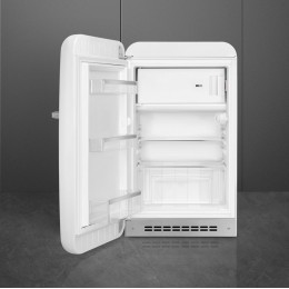 Холодильник SMEG FAB10LWH6, 122 л, однокамерный, морозильная камера, белый, 50-е, D, 970x545x659 мм