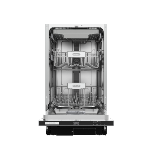 Встраиваемая посудомоечная машина Delonghi 45 см с 3 корзинами, 10 комплектами, инверторным мотором и 9 программами
