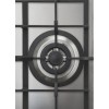 Встраиваемая варочная панель Korting/ Газ, Crystal, 45x51 см, газовая, нержавеющая сталь, независимая, электроподжиг, газ-контроль, чугунные решетки, в комплекте - подставка WOK и адаптер для кофейника, цвет-нержавеющая сталь