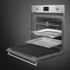 Встраиваемый духовой шкаф SMEG Classica - Многофункциональный комбинированный паровой духовой шкаф, 60 см, 12 функций, нержавеющая сталь с защитой от отпечатков пальцев