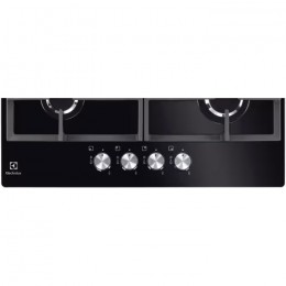 Газовая варочная поверхность Electrolux KGG6426K - стекло, 8000 Вт, чугунные решетки, газ-контроль, электроподжиг, 59x52 см