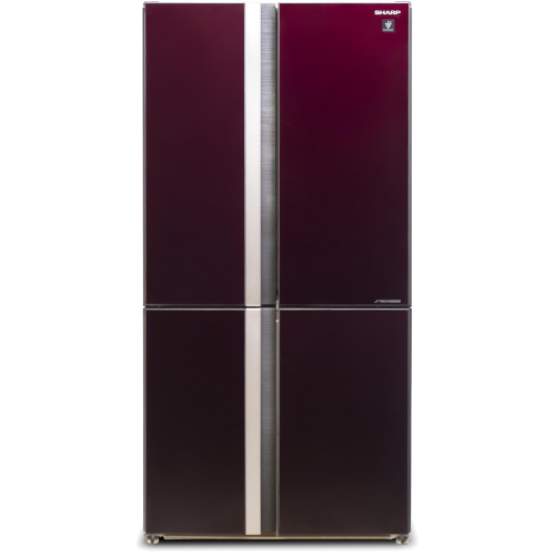 Холодильник Sharp 183x89.2x77.1 см, 605 л, No Frost, инверторный компрессор, ионизация воздуха, быстрое охлаждение и замораживание, LED освещение, льдогенератор