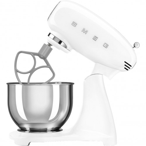 Планетарный миксер SMEG 1000 Вт, 4.8 л, 10 скоростей - стиль 50-х, белый