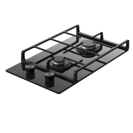 Варочная панель MONSHER MGG 32 Noir, 30 см, газ, чугунные решетки, электроподжиг, газ-контроль